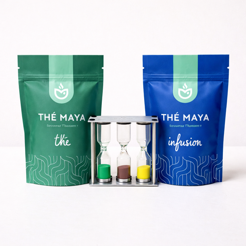 Pack Thé Maya Mars 2026 - Zeste de Provence, Évasion à Jaipur et sablier offert
